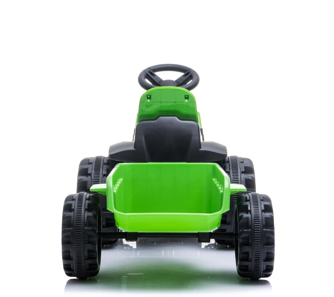 Laste elektritraktor haagisega TR1908T, roheline цена и информация | Laste elektriautod | kaup24.ee