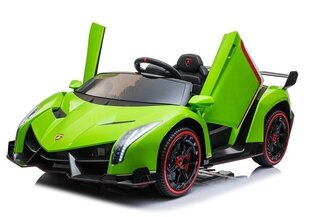 Lamborghini Veneno MP4 elektriauto lastele, roheline hind ja info | Laste elektriautod | kaup24.ee