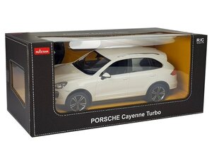 Автомобиль с дистанционным управлением - Porsche Cayenne Rastar, белый цена и информация | Игрушки для мальчиков | kaup24.ee