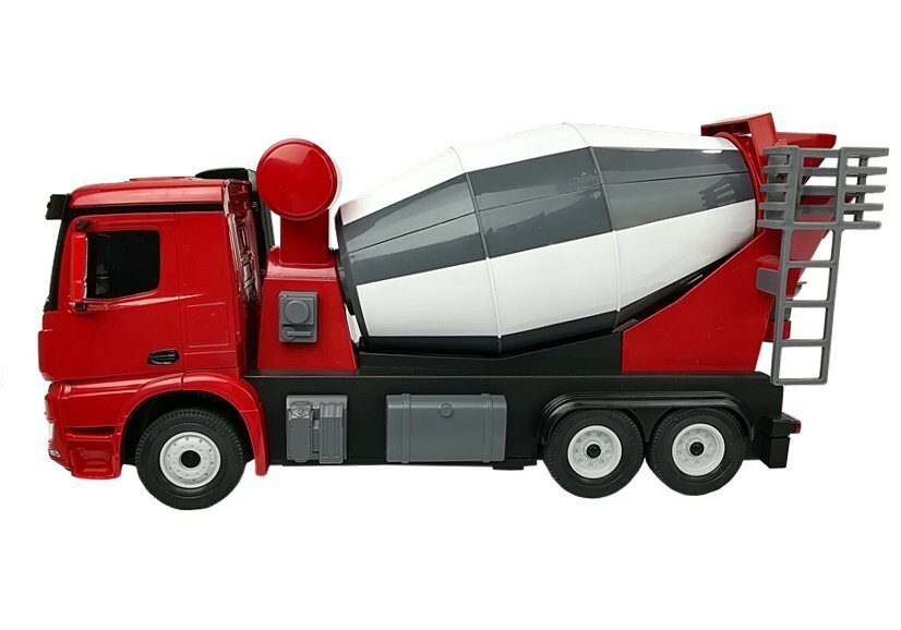 Kaugjuhitav betoonisegisti Mercedes Benz, punane hind ja info | Poiste mänguasjad | kaup24.ee