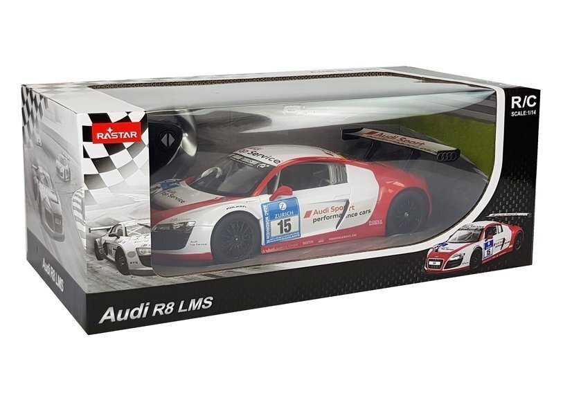 Kaugjuhitav Audi R8 LMS, punane hind ja info | Poiste mänguasjad | kaup24.ee