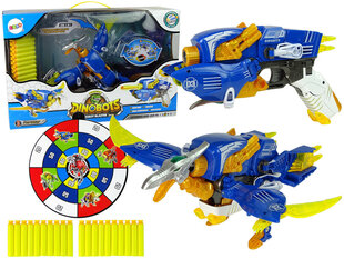 Mängupüss koos sihtmärgi ja padrunitega - Dinobots, sinine hind ja info | Poiste mänguasjad | kaup24.ee
