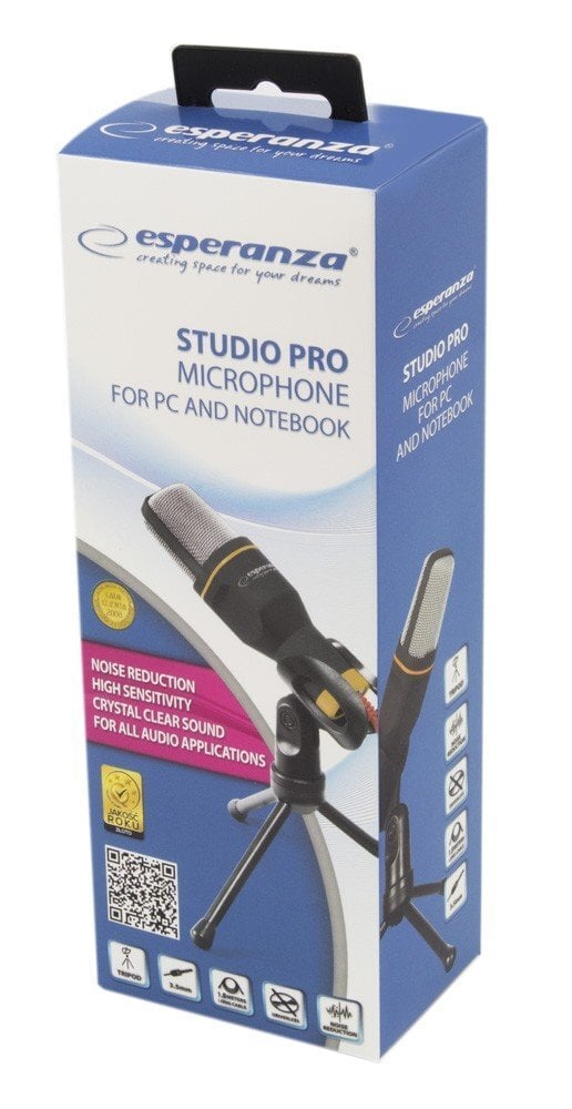 Statiiviga mikrofon Esperanza EH182 Studio Pro hind ja info | Mikrofonid | kaup24.ee