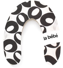 Подковка для сна, кормления малыша La Bebe™ Rich Maternity Pillow Art.85499 Black/Silver 30x104 cм цена и информация | Детское постельное бельё | kaup24.ee