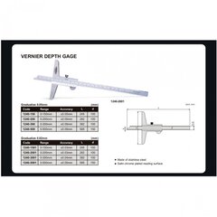 Sügavusmõõtur, suurus 0-500 mm цена и информация | Механические инструменты | kaup24.ee