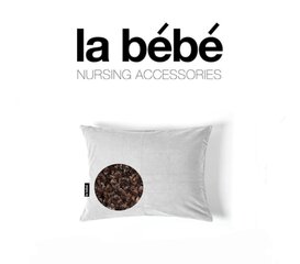 La bebe™ Pillow Eco Velvet 30x40 Art.86120 Beige/Grey Spilvens no mīksta mēbeļu auduma VELVET ar rāvējslēdzēju un griķu sēnalas pildījumu ar papildu kokvilnas iekšējo apvalku 30x40cm hind ja info | Beebide ja laste voodipesu | kaup24.ee