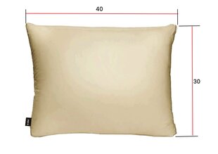 La bebe™ Pillow Eco Velvet 30x40 Art.86120 Beige/Grey Spilvens no mīksta mēbeļu auduma VELVET ar rāvējslēdzēju un griķu sēnalas pildījumu ar papildu kokvilnas iekšējo apvalku 30x40cm цена и информация | Детское постельное бельё | kaup24.ee