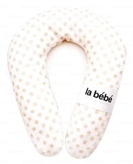 La Bebe™ Snug Cotton Nursing Maternity Pillow Eco Dots Art.90957 pakaviņš mazuļa barošanai / gulēšanai/pakaviņš grūtniecēm Mit.20x70см hind ja info | Beebide ja laste voodipesu | kaup24.ee