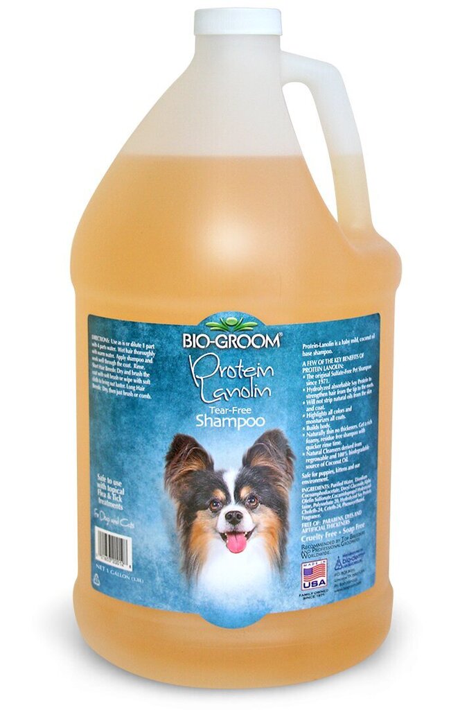 Bio Groom šampoon Protein/Lanolin, 3,8 l hind ja info | Karvahooldustooted loomadele | kaup24.ee