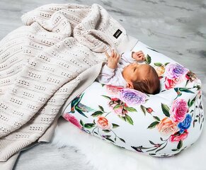 Подкова для сна, кормления малыша La Bebe™ Rich Maternity Pillow Art. 101732 TicTacToe Pink 30x104 cм цена и информация | Детское постельное бельё | kaup24.ee