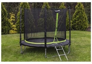 Trampoliin võrkudega Lean Sport Pro, 305 cm, must-roheline цена и информация | Батуты | kaup24.ee