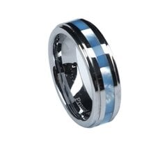 Volframisõrmuste BlueHill Abalon Blue 8 mm цена и информация | Кольцо | kaup24.ee