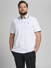 Мужская рубашка-поло Jack & Jones 12143859*02, белая цена и информация | Meeste T-särgid | kaup24.ee