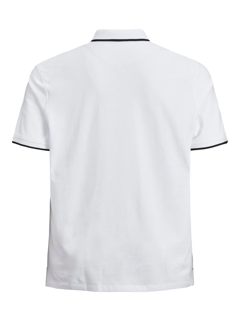 Jack & Jones meeste polosärk 12143859*02, valge 5715102757299 hind ja info | Meeste T-särgid | kaup24.ee