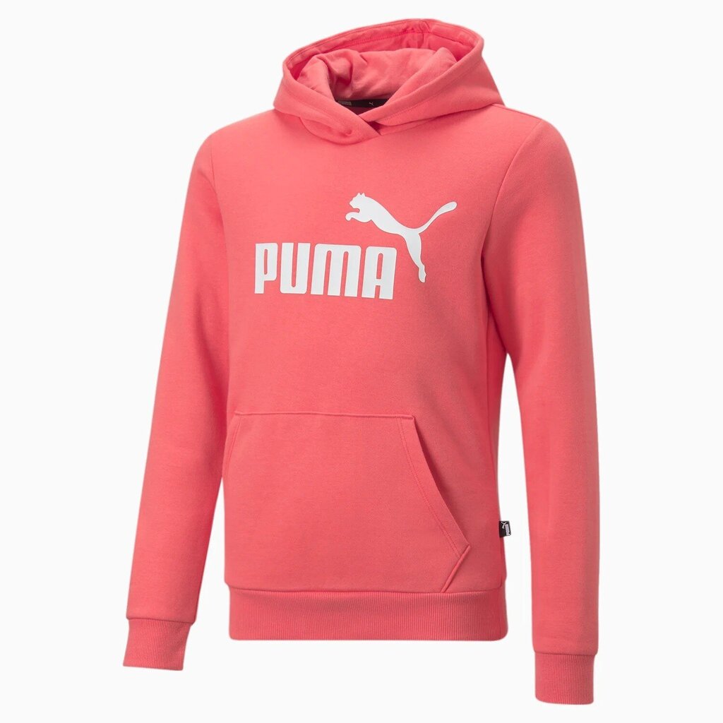 Puma laste dressipluus Essentials Logo Youth 587031*58, korall 4064537703526 цена и информация | Tüdrukute kampsunid, vestid ja jakid | kaup24.ee