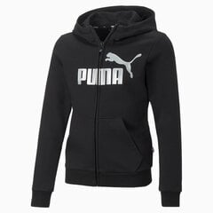 Puma laste dressipluus Essentials 672113*01, must 4064537858752 цена и информация | Свитеры, жилетки, пиджаки для девочек | kaup24.ee