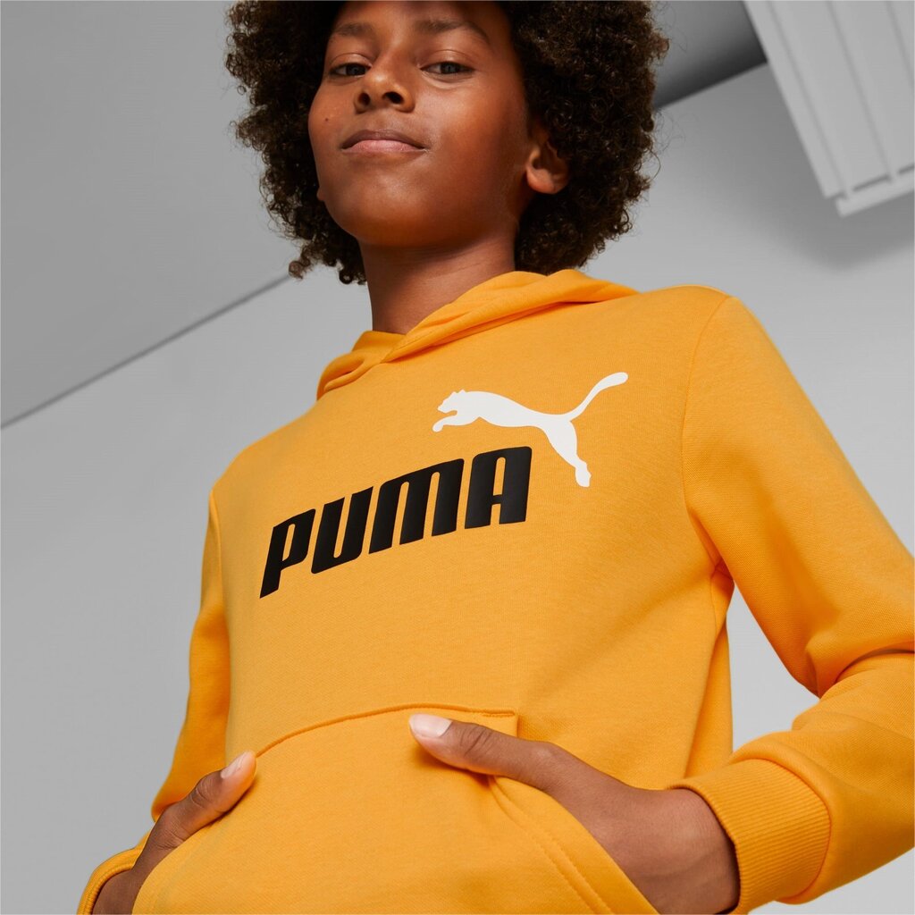 Puma laste dressipluus 586987*39, kollane/must 4065449134118 цена и информация | Poiste kampsunid, vestid ja jakid | kaup24.ee