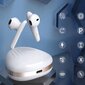 Elegantne Bluetooth 5.0 juhtmevabad spordi Bluetooth-kõrvaklapid Powerbank ümbrisega Digitaalne ekraan Stereo Bluetooth-kõrvaklappide tugi IOS/Android , valge цена и информация | Kõrvaklapid | kaup24.ee