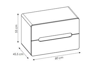 Шкаф под умывальник с выдвижными ящиками 80х53х46 см ARUBA COSMOS цена и информация | Шкафчики для ванной | kaup24.ee