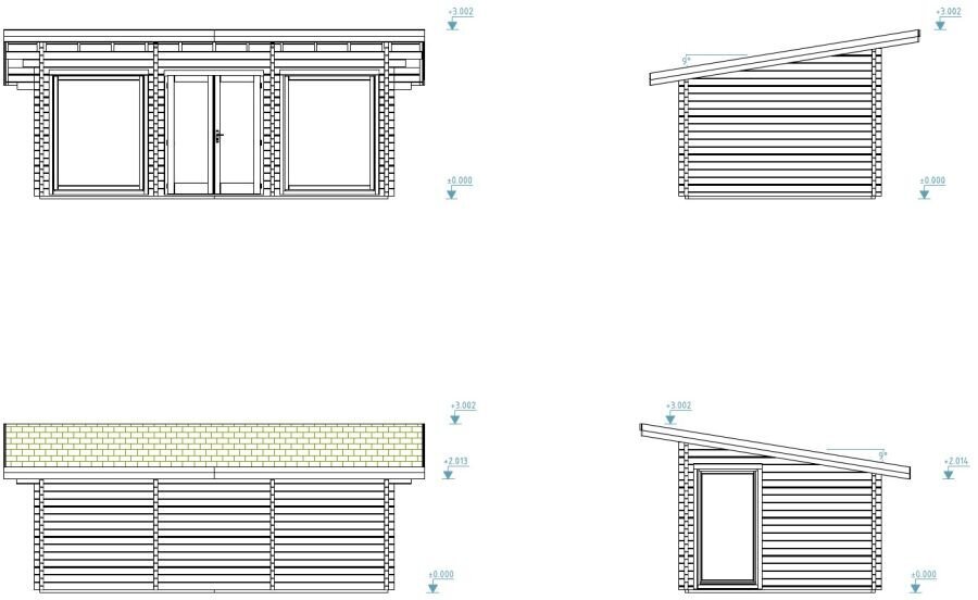 Aiamaja-kodukontor Heidy 19,7m², 70 mm freespalgist hind ja info | Kuurid ja aiamajad | kaup24.ee