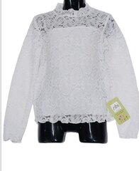 Tüdrukute pidulik pitspluus "Zibi" 95030, valge цена и информация | Рубашки для девочек | kaup24.ee