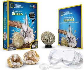 Научный набор National Geographic Break Your Own Geode, RTNGGEO2 цена и информация | Развивающие игрушки и игры | kaup24.ee