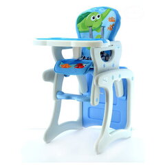 Синий многофункциональный обеденный стул - стол, Comfort цена и информация | Стульчики для кормления | kaup24.ee