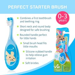 Детская зубная щетка Brush Baby Flossbrush Art.BRB207  цена и информация | Для ухода за зубами | kaup24.ee