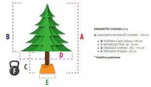 Искусственная елка, 150 см. цена и информация | Искусственные елки | kaup24.ee