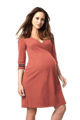 La Bebe™ Nursing Cotton Dress Donna Art.127325 Coral Red hind ja info | Naiste kampsunid | kaup24.ee