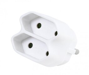 Adapter Vivanco 2-way Euro adapter, white hind ja info | USB jagajad, adapterid | kaup24.ee