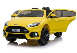 Ford Focus RS, ühekohaline elektriauto lastele, kollane hind ja info | Laste elektriautod | kaup24.ee