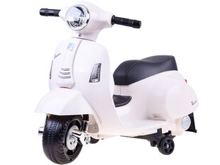 Детский электрический мотоцикл - Vespa, белый цена и информация | Электромобили для детей | kaup24.ee