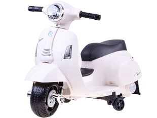 Laste elektrimootorratas - Vespa, valge hind ja info | Laste elektriautod | kaup24.ee