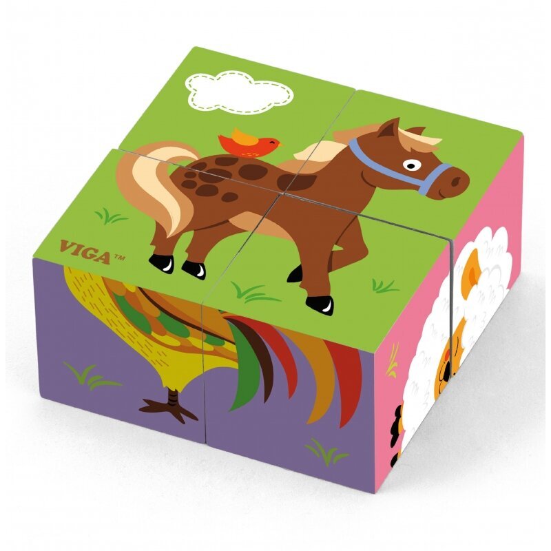 Puidust puzzle Viga Toys, talu hind ja info | Imikute mänguasjad | kaup24.ee