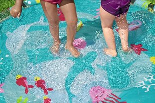 Bestway täispuhutav basseinimatt koos purskkaevuga lastele 165 cm hind ja info | Täispuhutavad veemänguasjad ja ujumistarbed | kaup24.ee