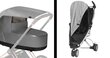 La bebe™ Visor Art.131580 Latte Universālais saules sargs (aizsargs) bērnu ratiem un autokrēsliem +DĀVANĀ funkcionālā somiņa no ūdens atgrūdošā auduma hind ja info | Vankrite tarvikud | kaup24.ee
