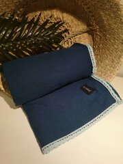 Высококачественное муслиновое одеяло / плед La bebe™ Muslin Blanket Art.132865 Blue, 70x100 см цена и информация | Детское постельное бельё | kaup24.ee