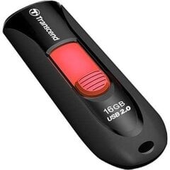 Mälupulk Transcend JetFlash 590. 16GB USB 2.0, must цена и информация | USB накопители | kaup24.ee
