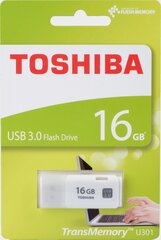 Mälupulk Toshiba Hayabusa, 16GB USB 3.0, valge hind ja info | Mälupulgad | kaup24.ee