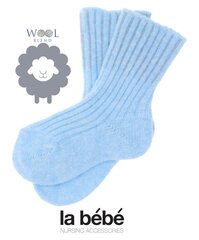La bebe™ Wool Angora Socks Art.134227 Cloud цена и информация | Носки, колготки для девочек | kaup24.ee