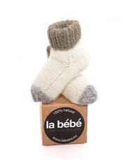 Натуральные шерстяные носочки для новорожденного La Bebe™ Lambswool Natural Eco Socks Art.134390 Beige цена и информация | Носки, колготки для мальчиков | kaup24.ee