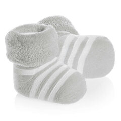 La bebe™ Natural Eco Cotton Baby Socks Art. 134613 Beige-Grey Dabīgas kokvilnas mazuļu zeķītes/zekes [made in Estonia] hind ja info | Poiste sukkpüksid ja sokid | kaup24.ee