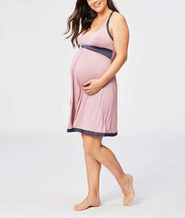 Ночная рубашка для беременных и кормящих La bebe™ Nursing Cotton Lola Art.135981 Cloud  цена и информация | Пижамы, халаты для девочек | kaup24.ee