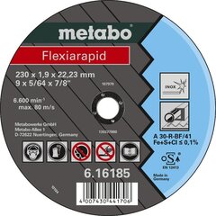 Диск для резки по металлу Metabo Flexiarapid Inox A46R цена и информация | Запчасти для садовой техники | kaup24.ee