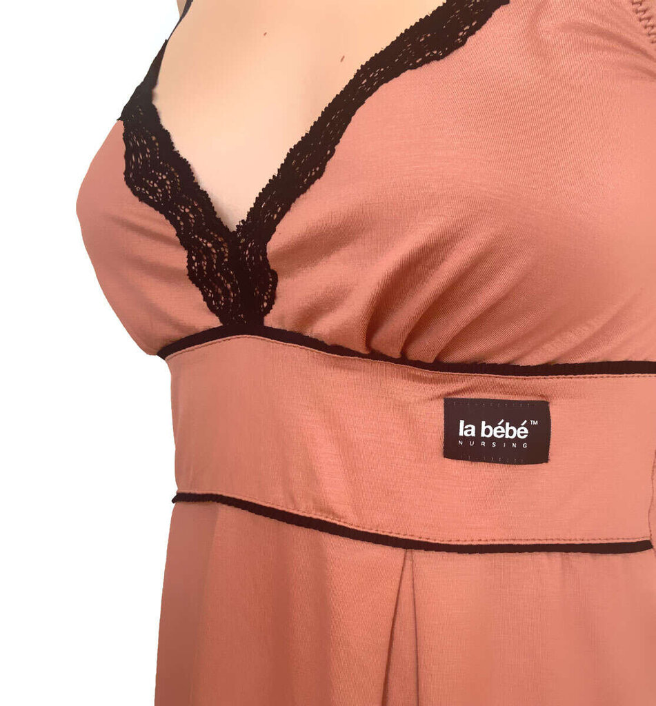 La Bebe™ Nursing Cotton Mia Art.139148 Powder Pink Nursing Nightdress hind ja info | Öösärgid, pidžaamad | kaup24.ee