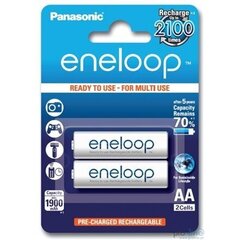 Panasonic Eneloop аккумуляторные батарейки AA 1900 2BP цена и информация | Батарейки | kaup24.ee