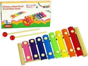 Деревянный цветной ксилофон цена и информация | Развивающие игрушки | kaup24.ee