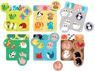 Hariduspuzzle - Loomad, 24 tükki hind ja info | Imikute mänguasjad | kaup24.ee
