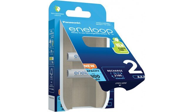 Eneloop Akud Panasonic BK-4MCCE / 2BE (2 tk.) цена и информация | Patareid | kaup24.ee